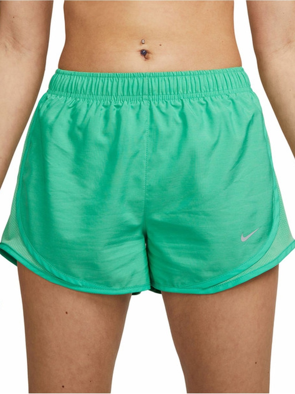 Nike Women's Mint Green Dri-FIT Running Shorts Small